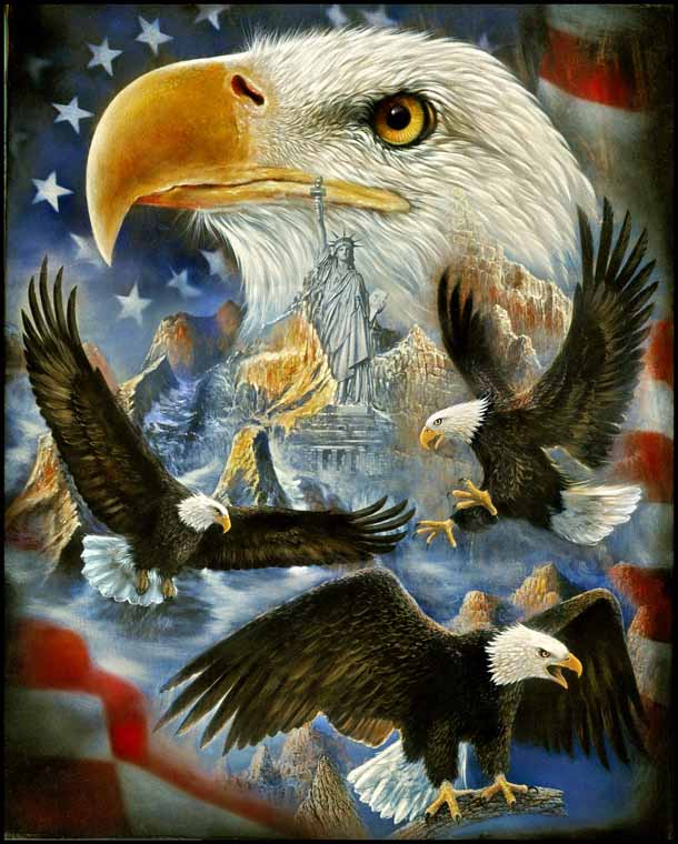 Eagle Montage Painting